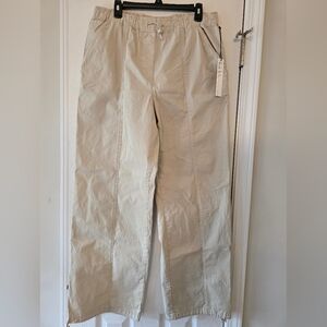 Nicole Miller Straight-Leg Pants in Light Beige